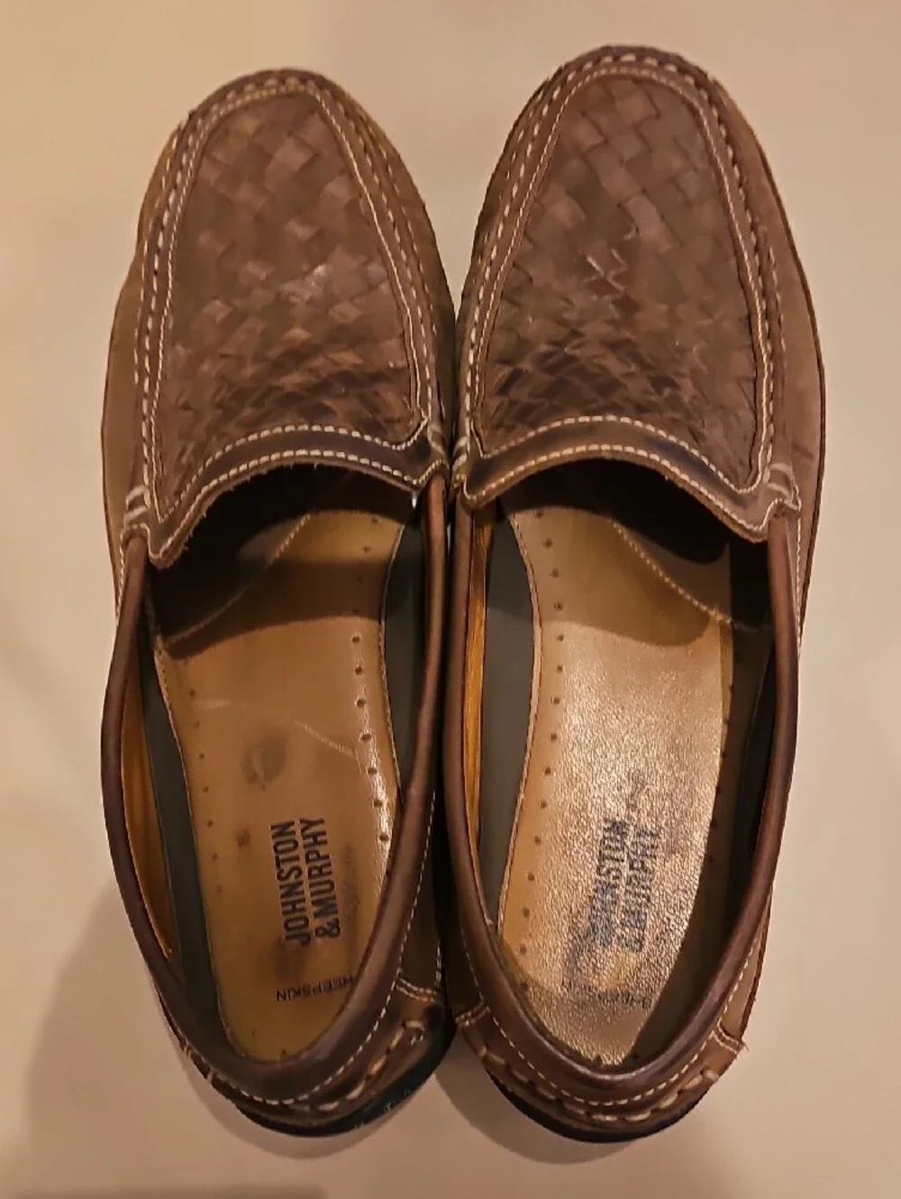 Johnston & Murphy woven leather
